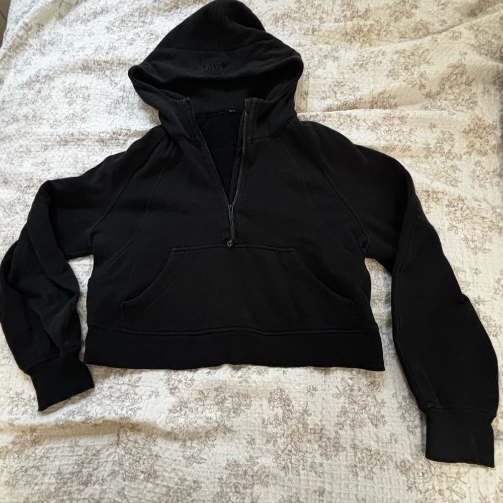 Lululemon Scuba Half Zip Hoodie Black - Picture 3 of 5